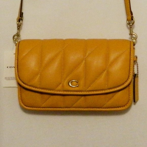 Coach C8571 $295 Hayden Quilted Pillow Leather Papaya Crossbody NWT! - Picture 5 of 9